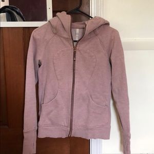 Lululemon blush pink scuba hoodie